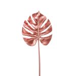 Umělý list filodendron monstera deliciosa SEHUN, fialová, 70cm